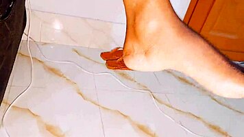 Wow, young girl rides big cock in cowgirl for a creampie with Hanif and Sumona!