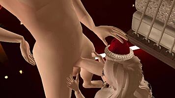 receiving my christmas package with 3d porn blowjob and teen cock 😘