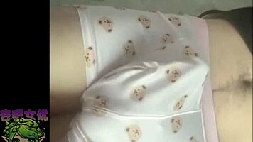 During nap, the sexy asian cosplayer gets horny, pulls down boyfriend's pants, sucks his cock, and jerks it hard.