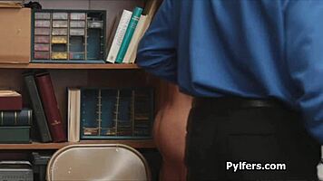 Oh My! Beautiful Perky Teen Drilled Hard by Security Guard