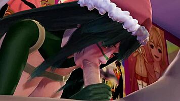 tsuyu asui rocks her new year's eve cosplay in uncensored 3d hentai from boku no hero academia