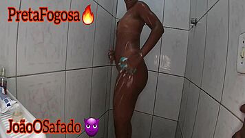 Enjoying a hot interracial anal fuck in the shower?