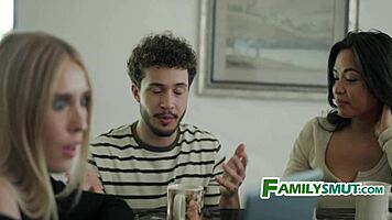 stepmom helps record girlfriend porno