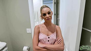 Husband Enjoys Hot Wife And Stepdaughter In Threesome With Monster Cock