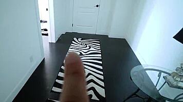 amateur stepsis bends over for doggystyle with monster cock and gargles cum in mouth.