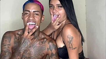 anime babe gives oiled blowjob to big cock, moaning in pov with big tits 😍