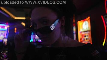 Hey, raven vice meets old man for fun at the casino! 😏