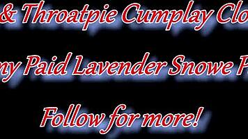 Massive cum facial for skinny brunette teen 18+ in pigtails cum play close up