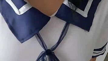 Watch the horny schoolgirl get fucked hard!