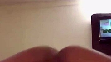 Small ebony rides big black cock hard in homemade fuck