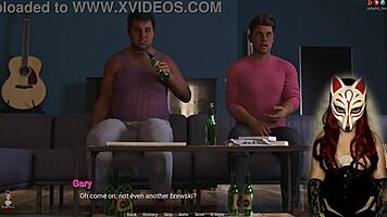 Why is the MILF in corset sucking his cock while he orgasms?