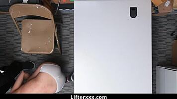maya fucked burglar to avoid arrest with big cock blowjob