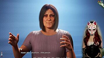 Why is the MILF in corset sucking his cock while he orgasms?