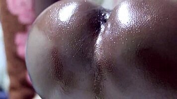 Young Ebony Amateur Craves Quick Sticky Anal Sex at Home