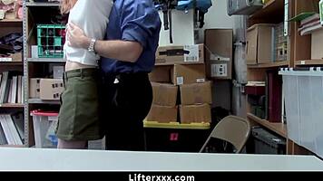 Caught pepper hart stealing candies, leading to hard banging and group punishment in office