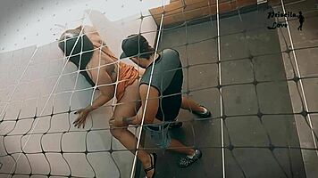 Neighbor videotapes pretty latina niece