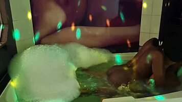 Fucking And Deepthroat With The Little Black Girl In The Jacuzzi, João!