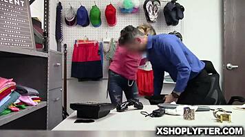 security guard fucks adira allure's sweet mouth and pussy