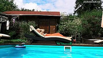 Hot Erotics at Swimming Pool with Mimi Cica Dressed Up!