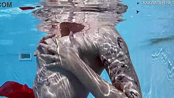 Hot Erotics at Swimming Pool with Mimi Cica Dressed Up!