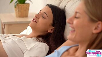 Tiffany Tatum and Stepdad Share Intense Threesome with Deepthroat and Cumshot