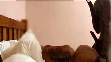 sexy ebony milf deepthroats and rides dick