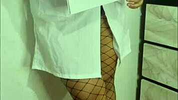 nurse can't resist riding patient's big cock in homemade scene