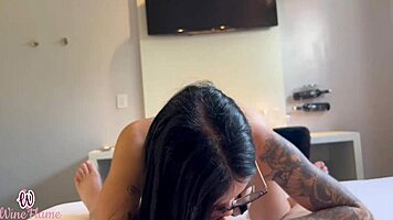 Teen went to motel with tinder guy and rode his cock.
