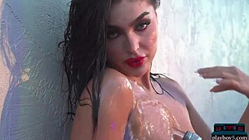 Agatha, The Tiny Tits Ebony Teen Model, Feels Excited Getting Together With Playboy And Showing Everything