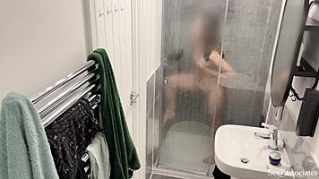 Caught Muslim Arab Girl In Hijab Masturbating In Shower
