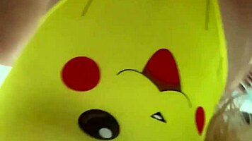 in a hentai anime world, a blonde teen in lingerie sits on big ass, driving me crazy with delicious moans