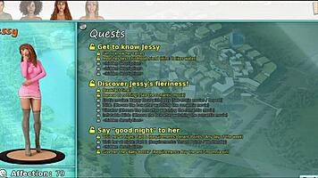 Big city pleasures 8: jessy flashes john and he likes it in 3d cartoon