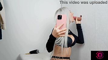 eva goes gloryhole, damn, so hot sucking huge cock!