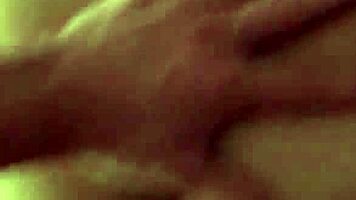 teen assisted from behind in pov