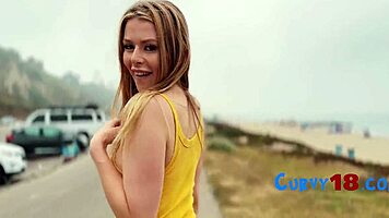 Curvy teen explores skating and riding thrills