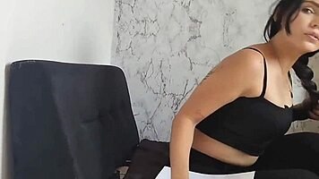 job interview turns hot for colombian latina with big ass