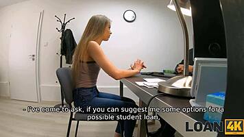 yo, check this tight pussy teen 18+ drilled by lender in office