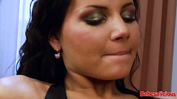 Babesalicious Rough Fuck Tattooed Brunette Babe Kitchen Facial