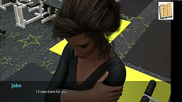 Shauna Sucks Big Cock at the Gym in 3D