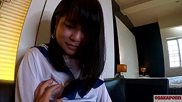 mao squirts in sailor uniform cosplay