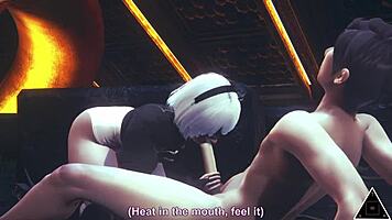 Honeyselect2 2B Nier Have Uncensored Anime Sex With Blowjob And Creampie!