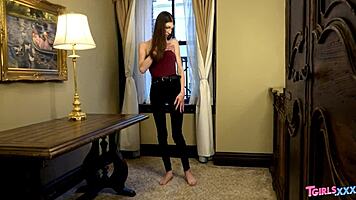 Tgirls Xxx Presents Ava Holt Masturbating With Small Tits As A Young Shemale