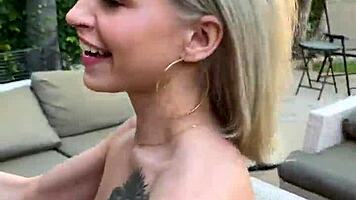 Blonde teen 18+ kiara cole public sex after break-in pov