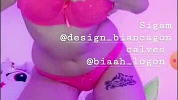 Latina bombshell masturbates outdoors on Instagram live with big tits exposed