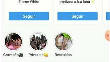 Latina bombshell masturbates outdoors on Instagram live with big tits exposed