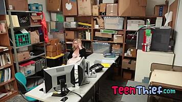 Teen Thief Zoe Parker Slammed Hard Inside the Office Space