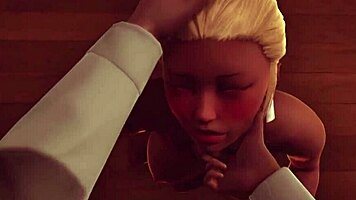 3D anime girlfriend enjoys intimate moments uncensored