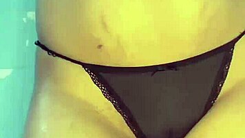 Beautiful brunette housewife SHOWS OFF her GOOD ASS, TITS, and AWESOME PUSSY in homemade solo