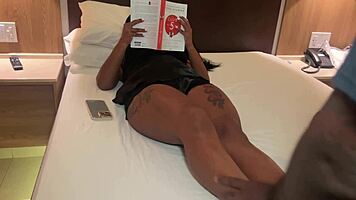 she whispers, feel my big tits as i take this cumshot in lingerie