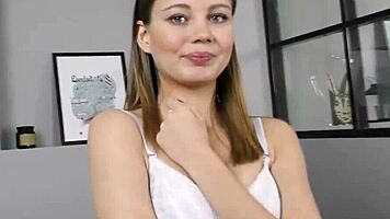 Insatiable Sweetie Teases Slim Hole to Wild Climax